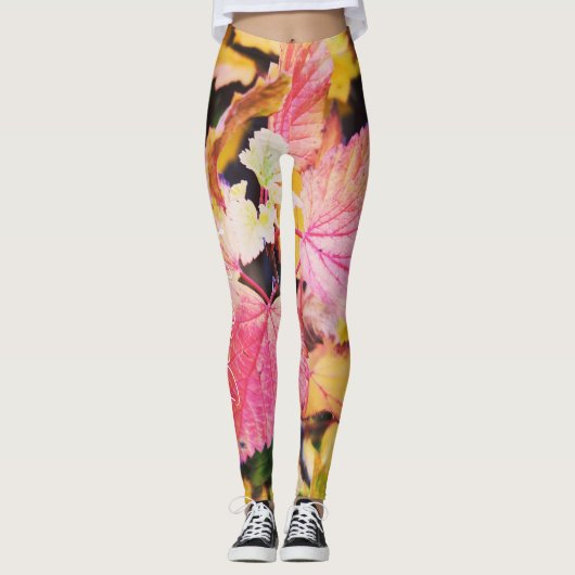 Gula leggings i unik design  レギンス (正面)