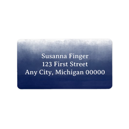 Gulf Blue Watercolor ラベル (正面)