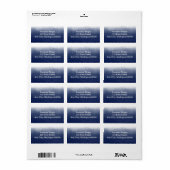 Gulf Blue Watercolor ラベル (フルシート)