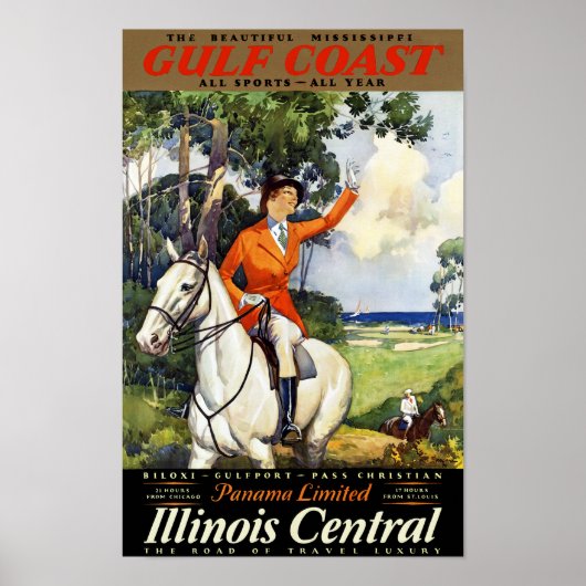 Gulf Coast ~ Panama Limited ポスター (正面)