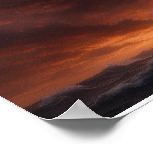 Gulf Coast Storm Poster - Lighthouse Hurricane Art ポスター (角)