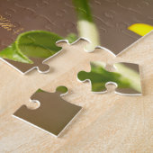 Gulf Fritillary aka Passion Butterfly on Goldenrod ジグソーパズル (側面)