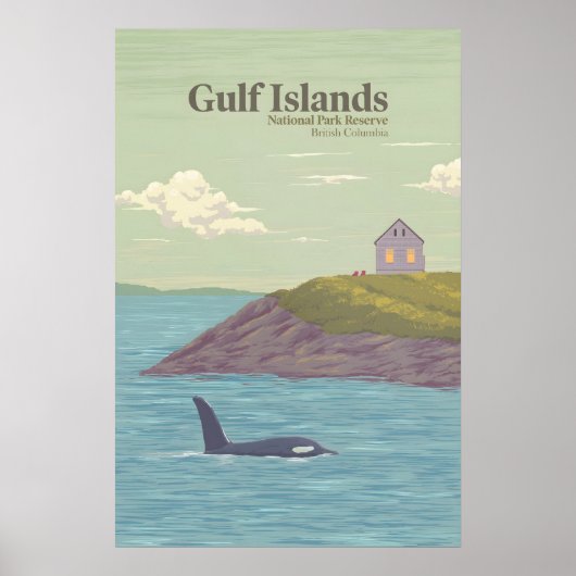 Gulf Islands National Park Reserve Canada Travel ポスター (正面)