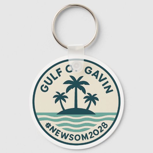 Gulf of Gavin 2028 Newsom Keychain キーホルダー (正面)