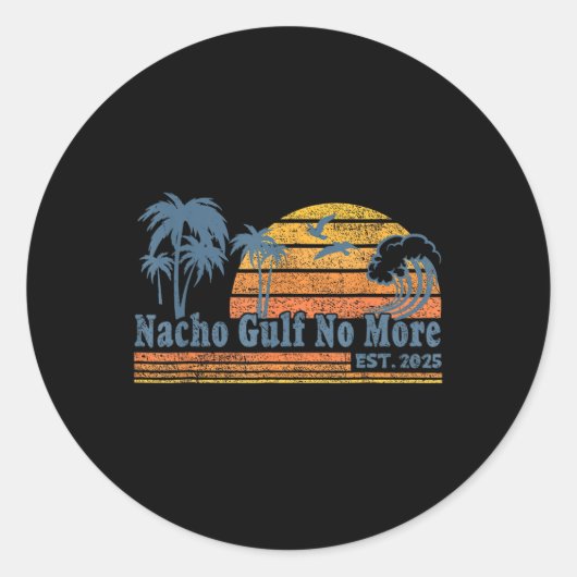 Gulf Of United States Of America Est. 2025  ラウンドシール (正面)