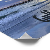 Gulf Shores Alabama Beach Sunrise Pier ポスター (角)
