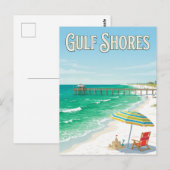 Gulf Shores Beach ポストカード (正面/裏面)