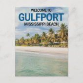 Gulfportミシシッピビーチへようこそ ポストカード (正面)
