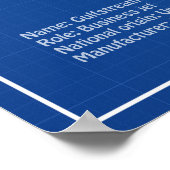 Gulfstream G500 – 飛行機設計図プランABD ポスター (角)