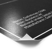 Gulfstream G500 – 飛行機設計図PD フォトプリント (角)