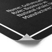 Gulfstream G500 – 飛行機設計図PD ポスター (角)