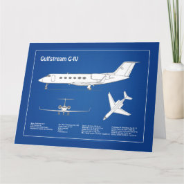 Gulfstream G-IV – 飛行機設計図プランABD サンキューカード
