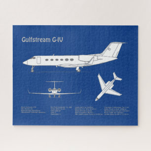 Gulfstream G-IV – 飛行機設計図プランABD ジグソーパズル