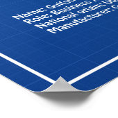 Gulfstream G-IV – 飛行機設計図プランAD ポスター (角)