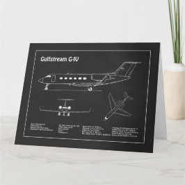 Gulfstream G-IV – 飛行機設計図PD サンキューカード