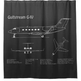 Gulfstream G-IV – 飛行機設計図PD シャワーカーテン