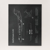 Gulfstream G-IV – 飛行機設計図PD ジグソーパズル (縦)