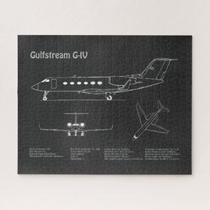 Gulfstream G-IV – 飛行機設計図PD ジグソーパズル