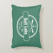 gull湖のミネソタのいかり、かい町および名前 アクセントクッション (正面(垂直))