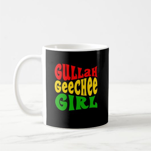 Gullah Geechee Girl Gift コーヒーマグカップ (左)