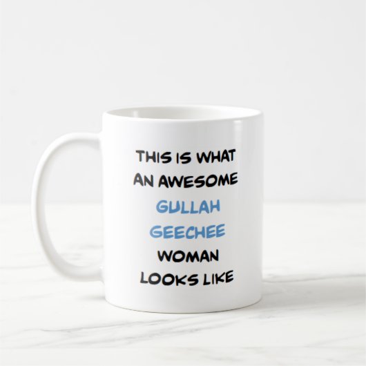 gullah geechee woman, awesome coffee mug コーヒーマグカップ (左)