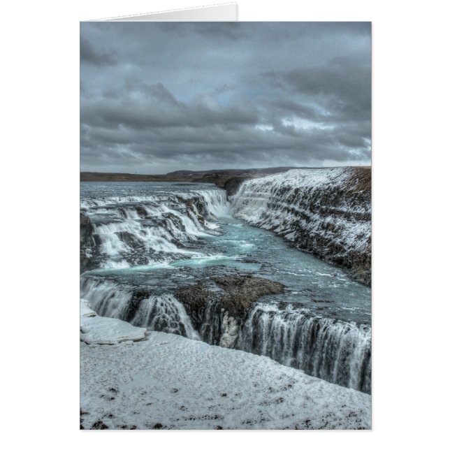 Gullfossの滝、アイスランド (正面)