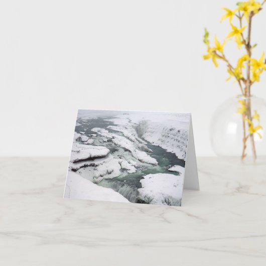 Gullfoss カード (黄色い花)