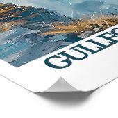 Gullfoss Waterfall Iceland Art - Gullfoss Poster - ポスター (角)