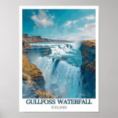 Gullfoss Waterfall Iceland Art - Gullfoss Poster - ポスター (正面)