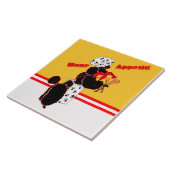 Gulliverの天使の骨のAppetitのタイルTrivet タイル (側面)