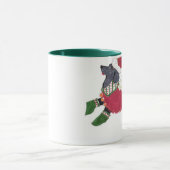 Gulliverの天使の黒いラブラドールのマグ マグカップ (中央)