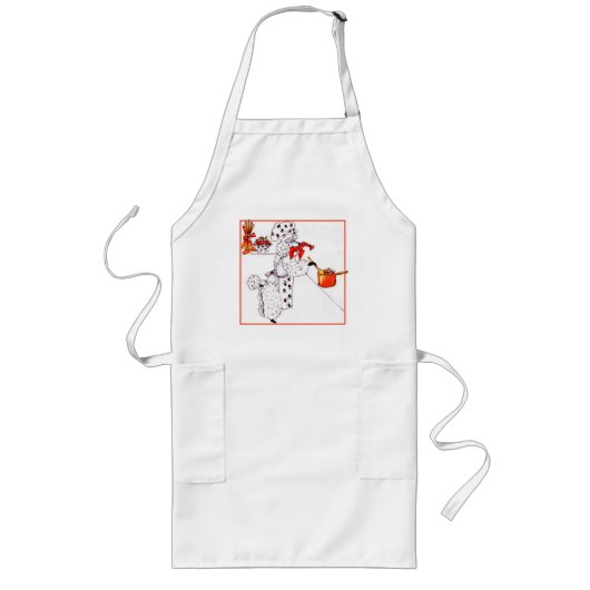 Gulliverの天使の"Chien du Cuisine"のエプロン ロングエプロン (正面)