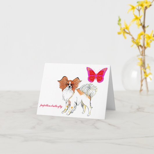 Gulliverの天使のPapillonのメッセージカード カード (黄色い花)