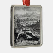 GulliverはLilliputiansによって捕獲しました メタルオーナメント (右)