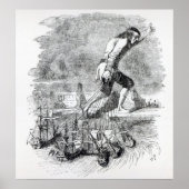 Gulliver stealing the Blefuscudian fleet ポスター (正面)