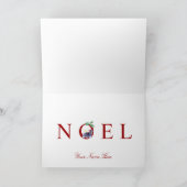 Gulliversの天使の髭があるコリーNOELの休日カード シーズンカード (内部)