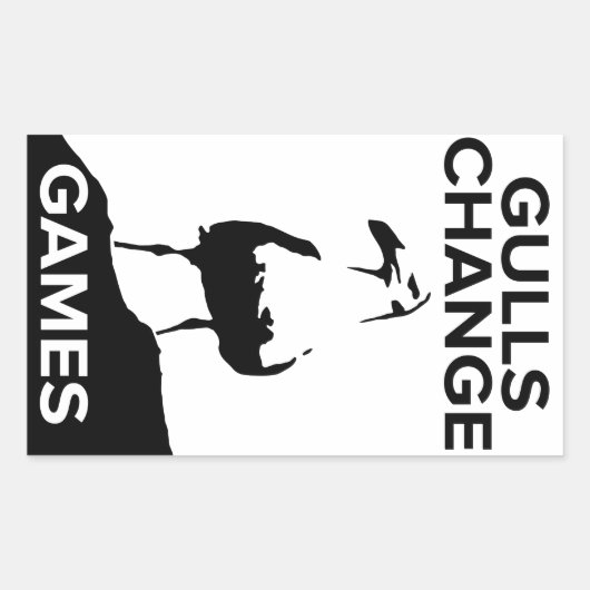 Gulls Change Gamesスタンプ(4枚) 長方形シール (正面)