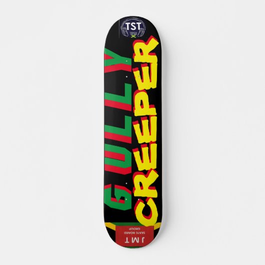 GULLY CREEPER JMT JAMAICA 7 3/4" スケートボードデッキ (正面)