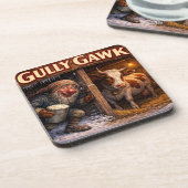 Gully Gawk Icelandic Yule Lad postcard コースター (左側)