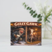Gully Gawk Icelandic Yule Lad postcard ポストカード (スタンド正面)