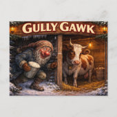 Gully Gawk Icelandic Yule Lad postcard ポストカード (正面)