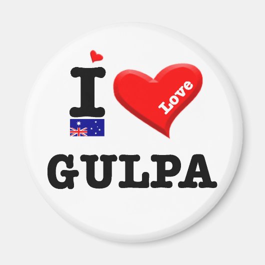 GULPA - I Love マグネット (正面)