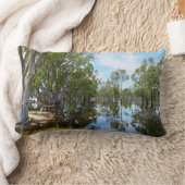 Gum Tree Reflections River Murrayオーストラリア, ランバークッション (ブランケット)
