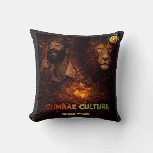 GUMBAE CULTURE Throw Pillow クッション (正面)
