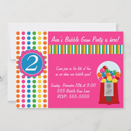 Gumballの招待 招待状 (正面)