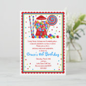 Gumball機械およびキャンデーの招待状 招待状 (スタンド正面)