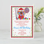 Gumball機械およびキャンデーの招待状 招待状 (スタンド正面)