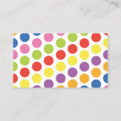 Gumballsカラフルビジネスまたはカ連絡ード 名刺 (裏面)