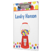 Gumballsクリカラフルップパーソナライズされたボード クリップボード (左)