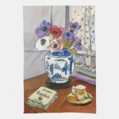 Gumbo Book, Flowers, Bevase, after Matisse キッチンタオル (縦)